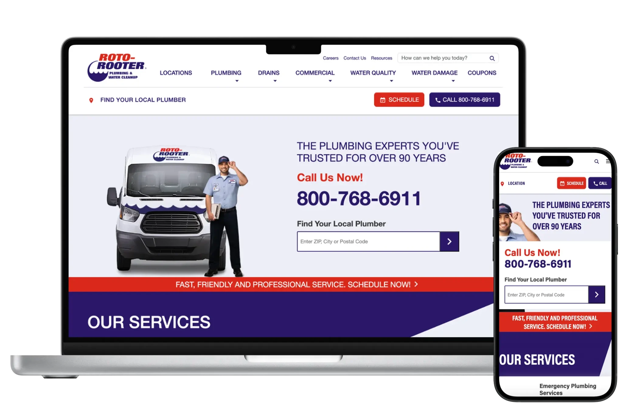 Website Design Mockup — website design example