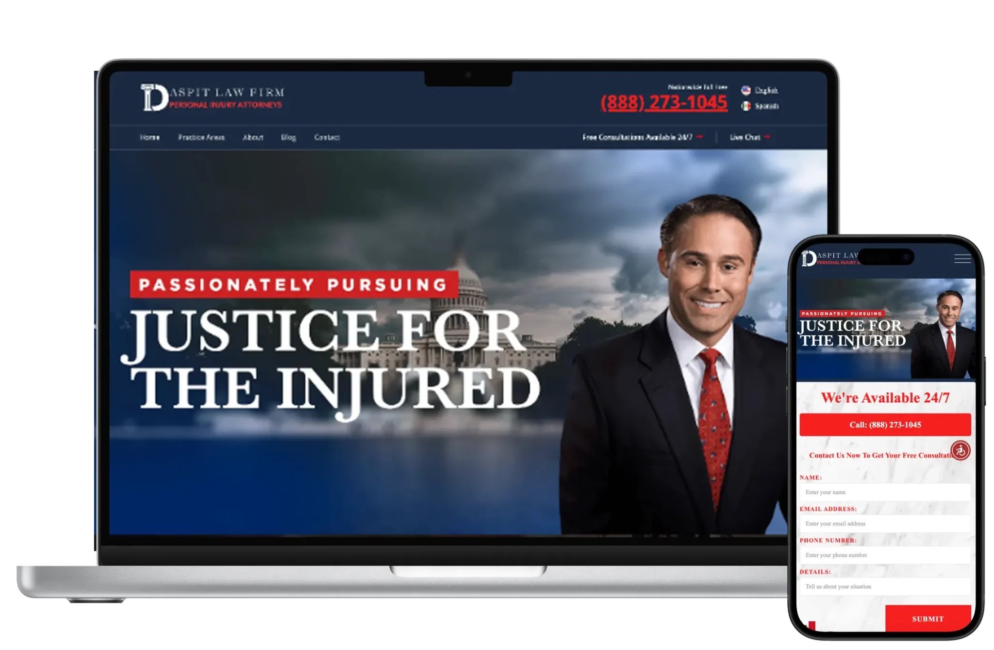 Website Design Mockup — website design example