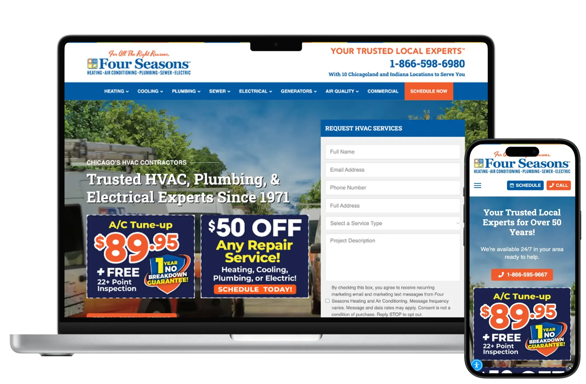 Website Design Mockup — website design example