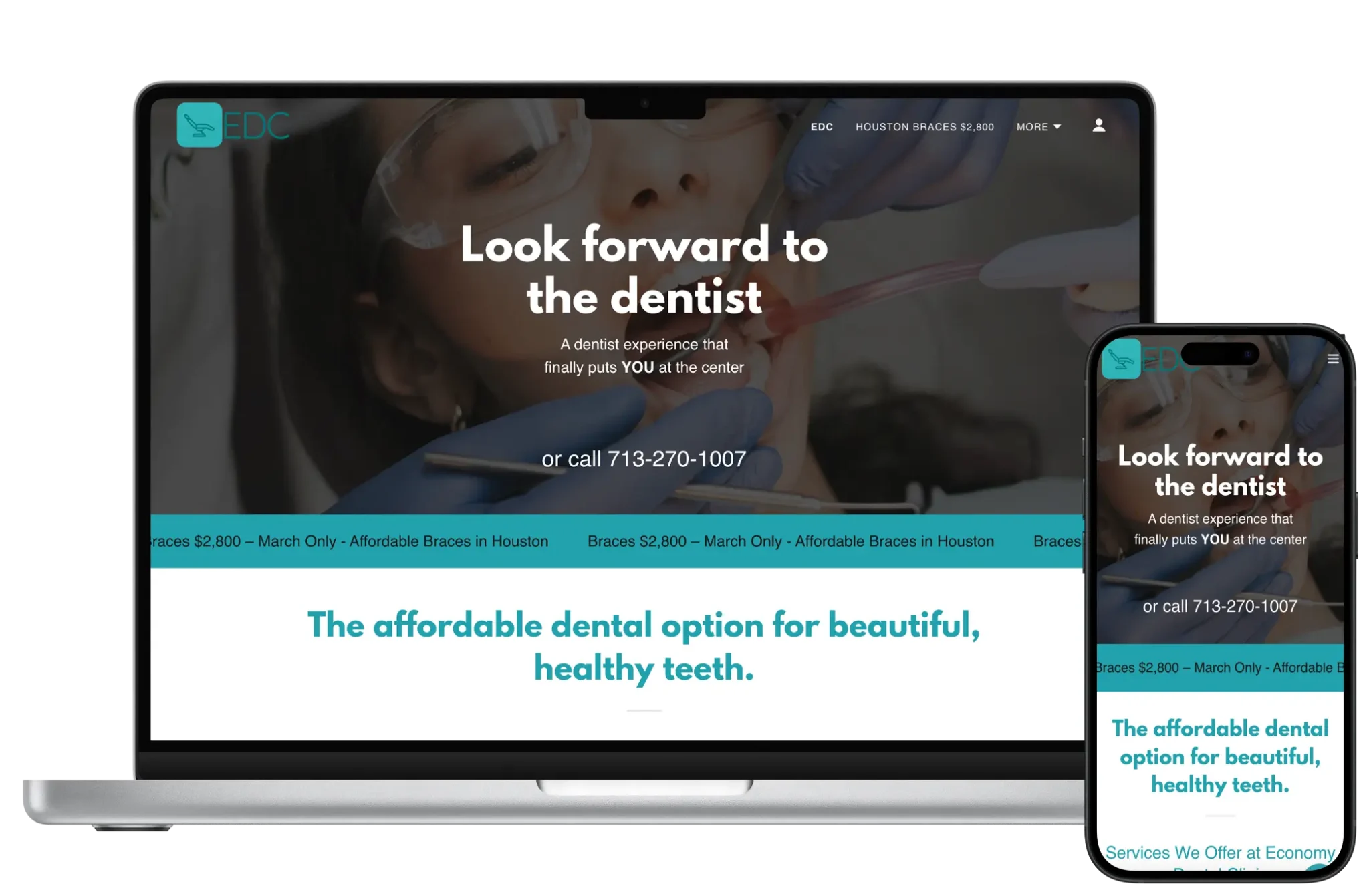 Hire Dental Website Agency — website design example